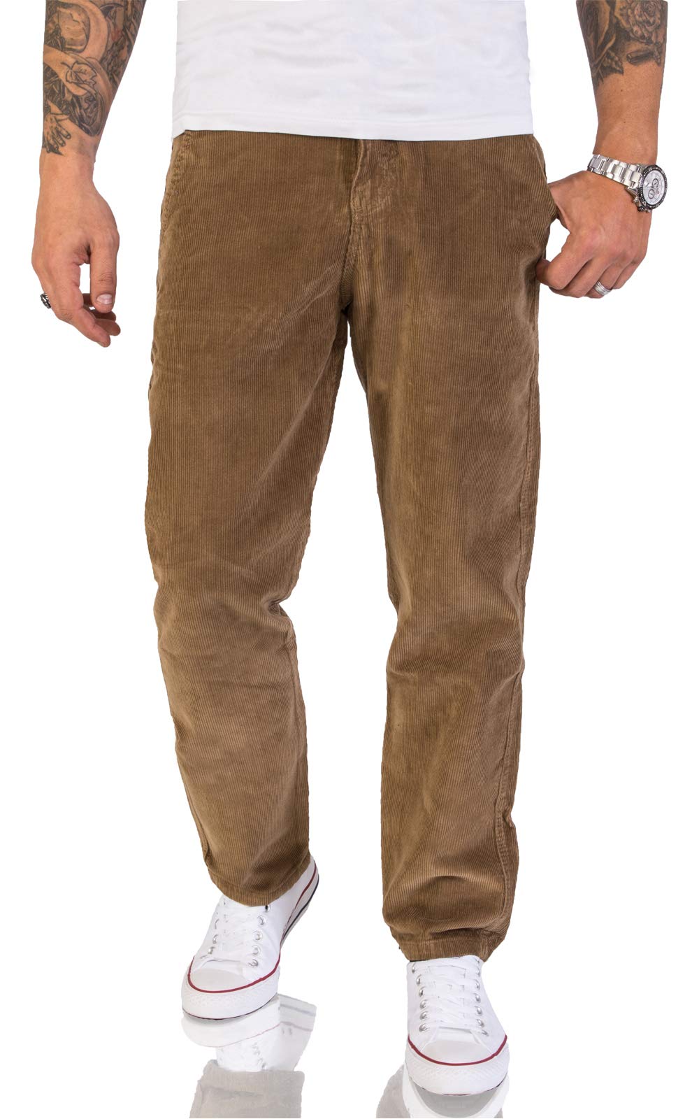 Rock Creek Herren Cord Hose Regular Fit Chino Hose - Comfortable undFashionable - RC-2156