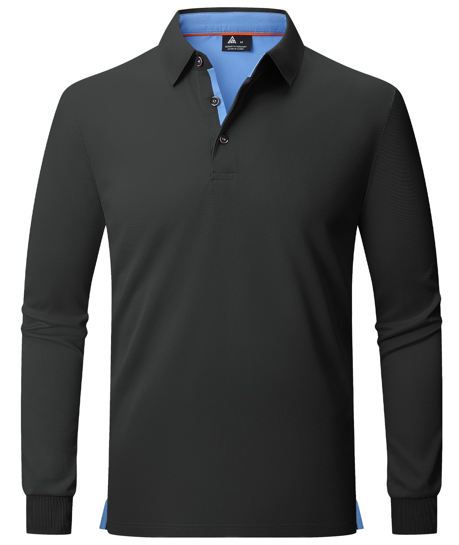  Atmungsaktive Poloshirts Herren Langarm Casual Sport Shirt
| Schnelltrocknende Polohemden Langarmshirts für Männer
| Ba